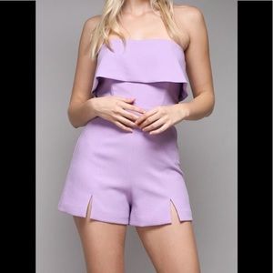 DO+BE Anthropologie Lavender Purple Shorts Romper